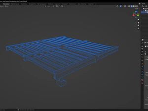 Construction steel beam 3D Model