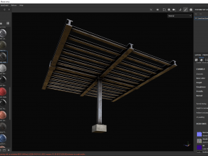 Construction steel beam 3D Model