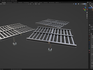 Construction steel beam 3D Model