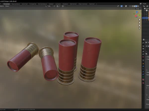 Cartuchos de espingarda Modelo 3D