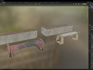 Bench 3Dモデル