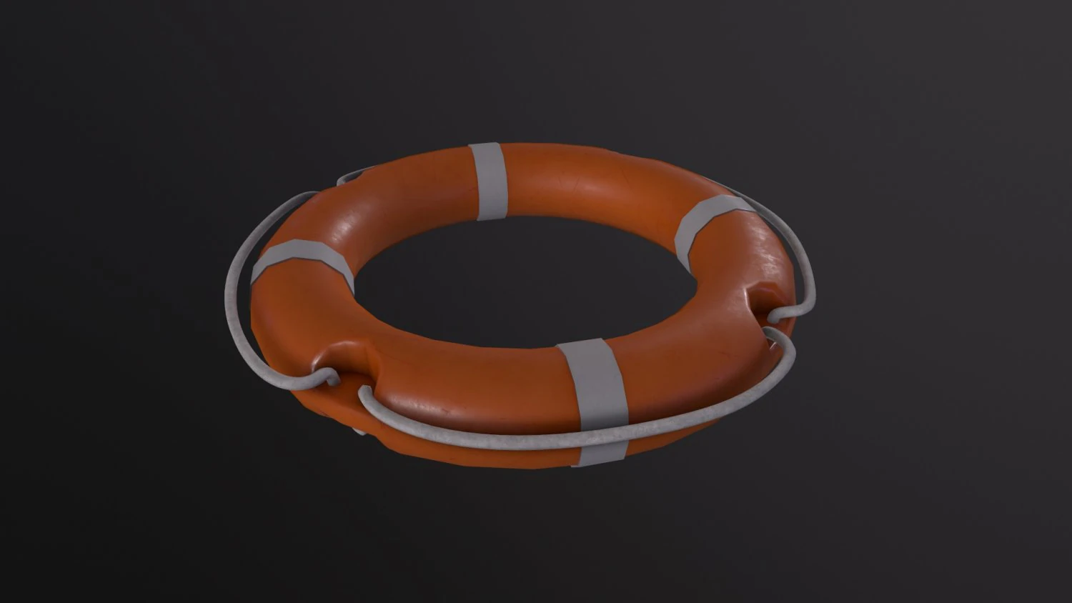 Lifebuoy 3D Model .c4d .max .obj .3ds .fbx .stl .blend 
