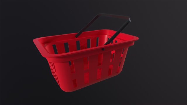 Shopping Basket Modèle 3D .c4d .max .obj .3ds .fbx .stl .blend 