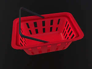 Shopping Basket 3D Model