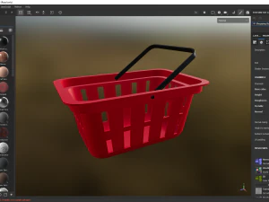 Shopping Basket 3D Model