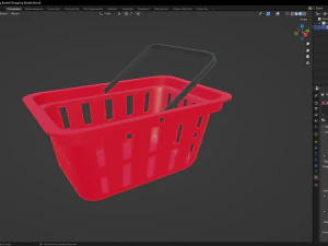 Shopping Basket 3D Model