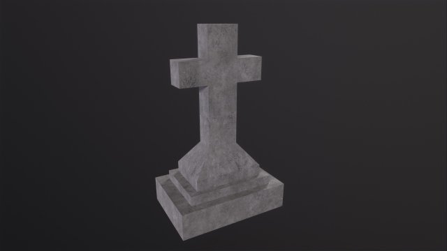 Gravestone 3D-Modell .c4d .max .obj .3ds .fbx .stl .blend 