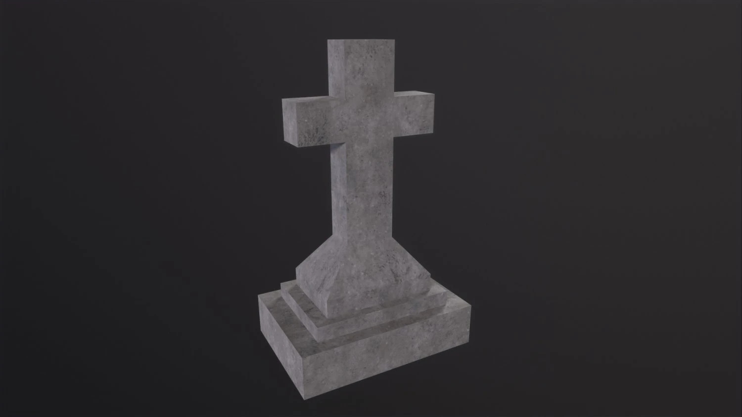 Gravestone 3D Model .c4d .max .obj .3ds .fbx .stl .blend 