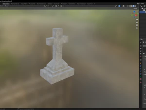 Gravestone 3D Model