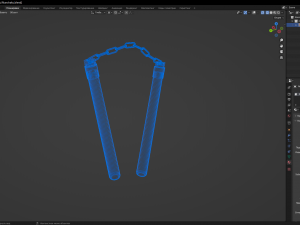 Nunchaku 3D Model