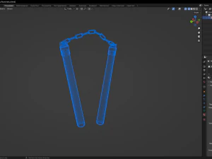 Nunchaku 3D Model