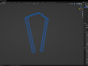 Nunchaku 3D Model