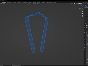 Nunchaku 3D Model