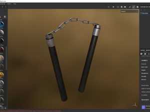 Nunchaku 3D Model