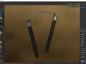 Nunchaku 3D Model