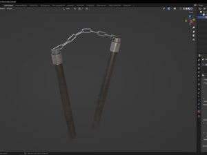 Nunchaku 3D Model