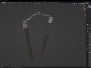 Nunchaku 3D Model