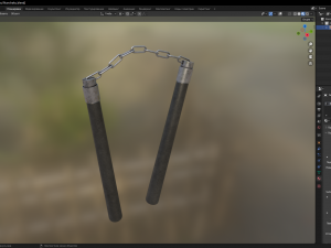 Nunchaku 3D Model