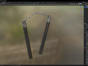 Nunchaku 3D Model