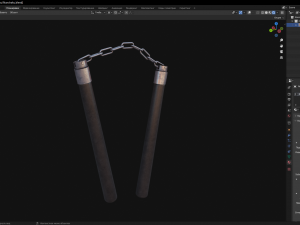 Nunchaku 3D Model