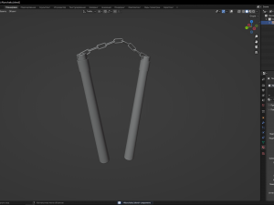 Nunchaku 3D Model