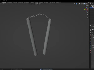 Nunchaku 3D Model