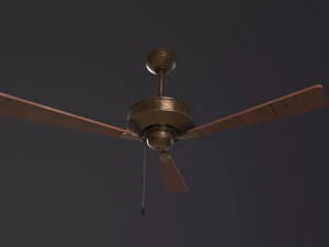レトロシーリングファン 3Dモデル
