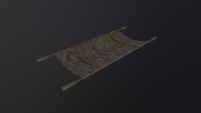 Military Stretcher Modello 3D .c4d .max .obj .3ds .fbx .stl .blend 