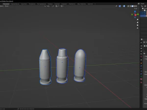 Bullets 9mm 3D Model