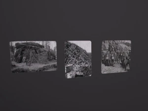Eski Fotoğraf 1. Dünya Savaşı 3D Model