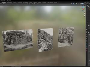 Old Photo WW1 3D Model