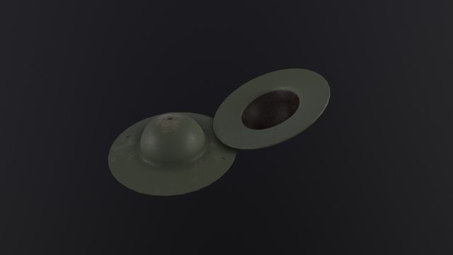 British WW1 Military Helmet 3Dモデル .c4d .max .obj .3ds .fbx .stl .blend 
