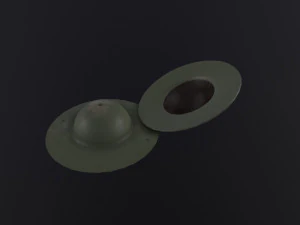 Britse militaire helm uit WO 1 3D Model