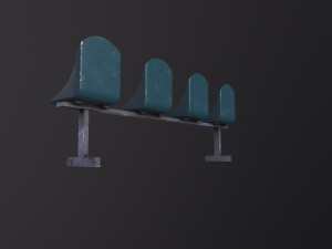 Bus Stop Bench 3Dモデル