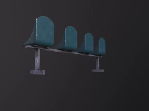 Bus Stop Bench 3D Model