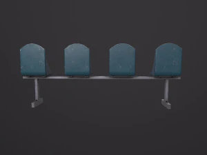 Bus Stop Bench 3D Model