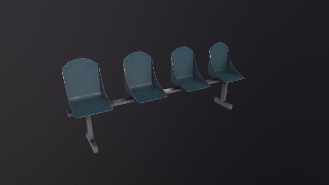 Bus Stop Bench 3Dモデル .c4d .max .obj .3ds .fbx .stl .blend 