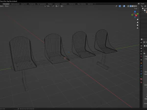 Bus Stop Bench 3D Model
