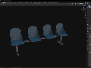 Bus Stop Bench 3D Model