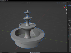 Simple Fountain Model 3D
