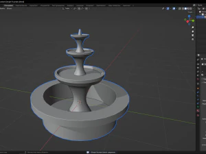 Simple Fountain 3D Model