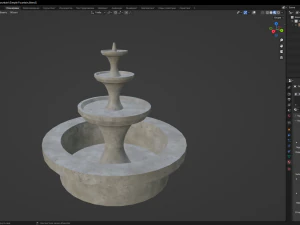 Simple Fountain 3D Model