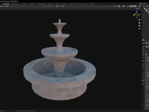 Simple Fountain 3D Model