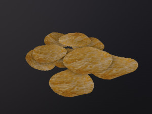 Potato Chips 3D Model