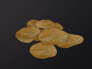 Potato Chips 3D Model