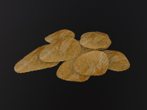 Potato Chips 3D Model