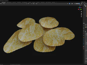Potato Chips 3D Model
