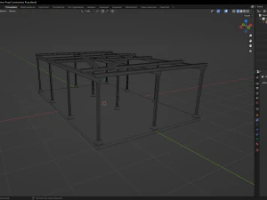 Suporte de constru&ccedil;&atilde;o Modelo 3D