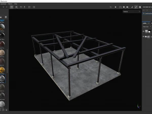 Suporte de constru&ccedil;&atilde;o Modelo 3D