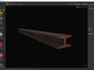 Строительство железной балки 3D Модель